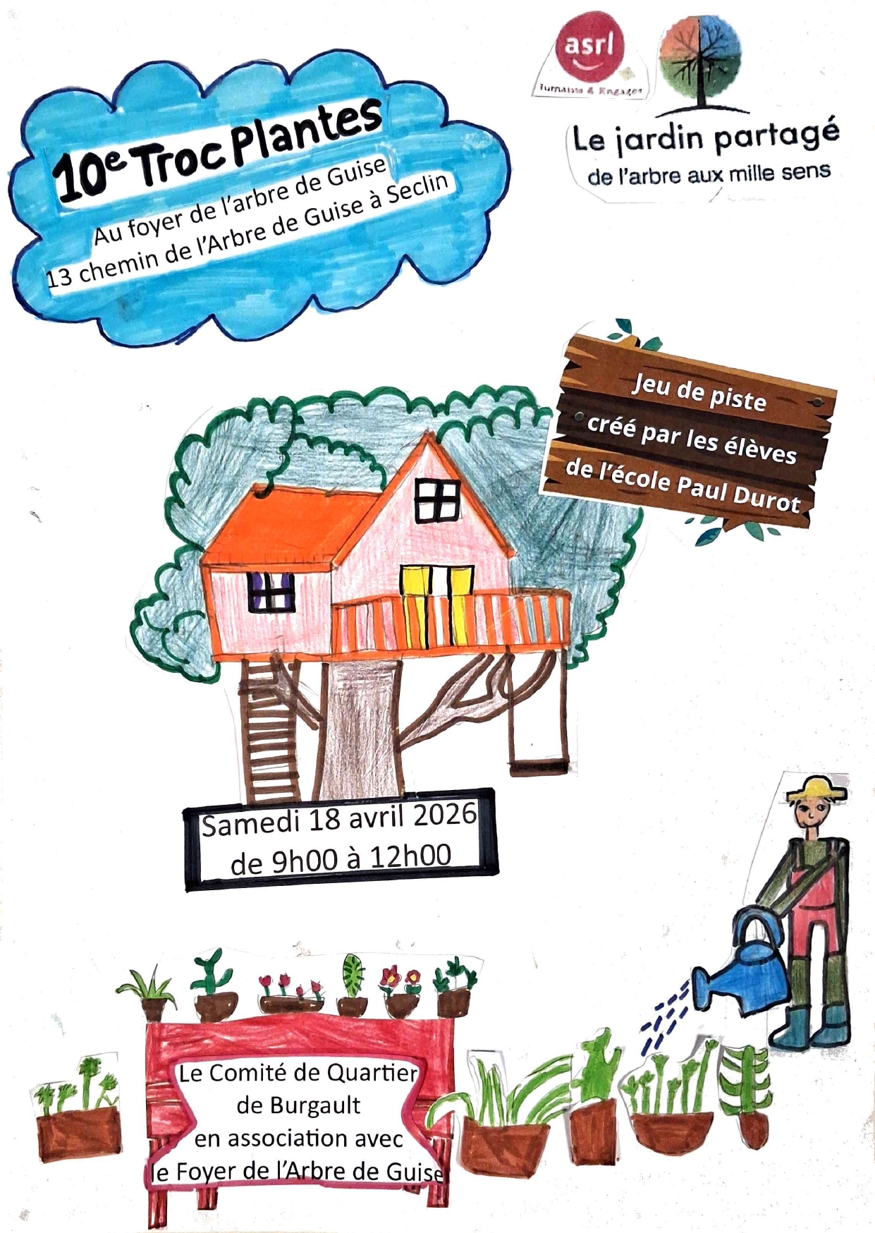 10e troc plante en association avec le Foyer de lArbre de Guise
