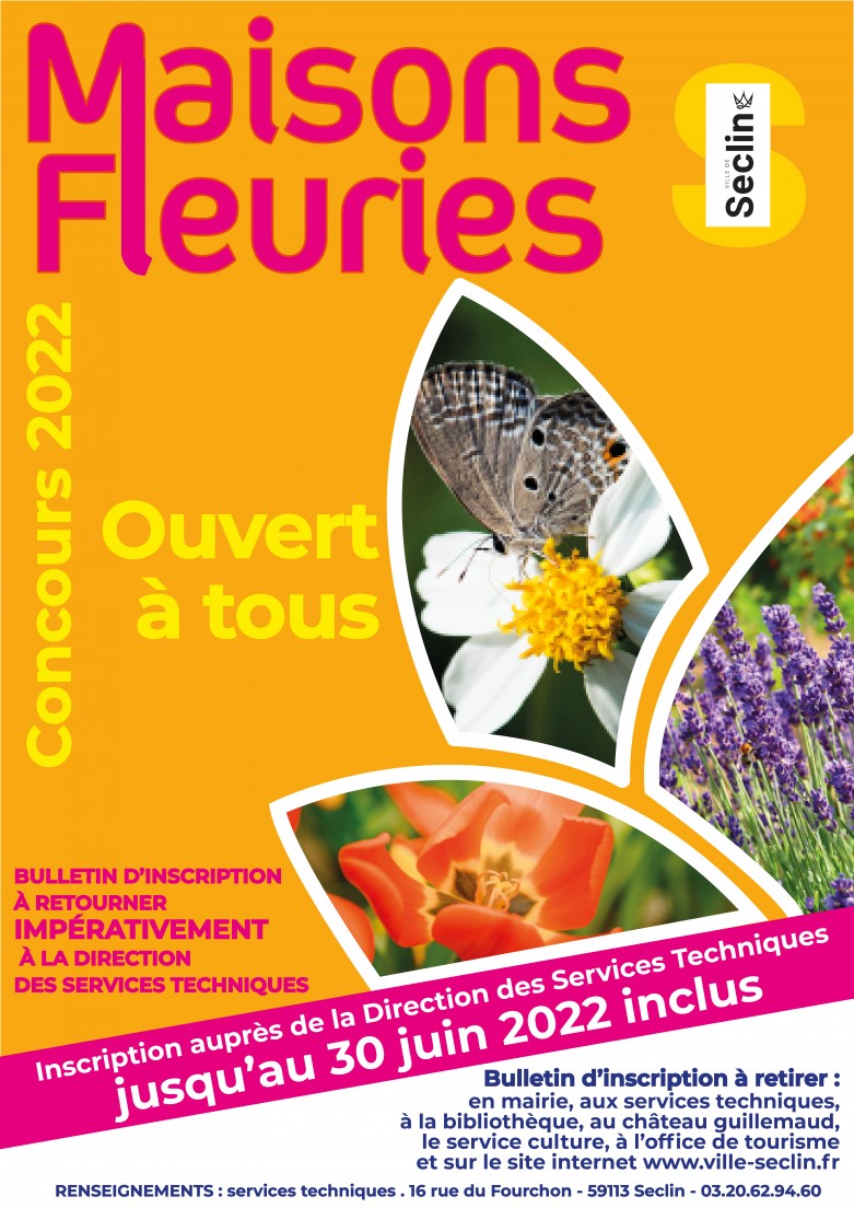 Affiche Maisons fleuries 2022