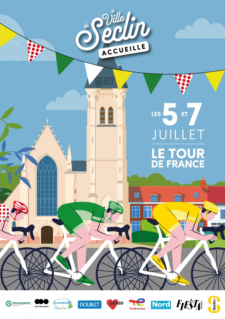 Affiche tour de france RVB